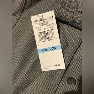Alfred Dunner Charcoal Jacket - Size 20W